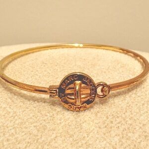 Marc Jacobs Gold Plated Circular Clasp Bracelet